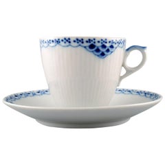 Royal Copenhagen "Princess" Coffee Cup with Saucer, 10 Sets