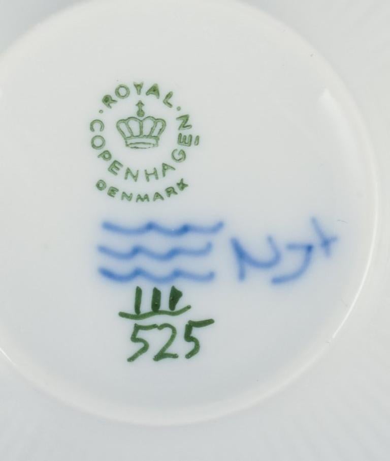 Royal Copenhagen, Princess. Set of five tea cups with saucers.  For Sale 2