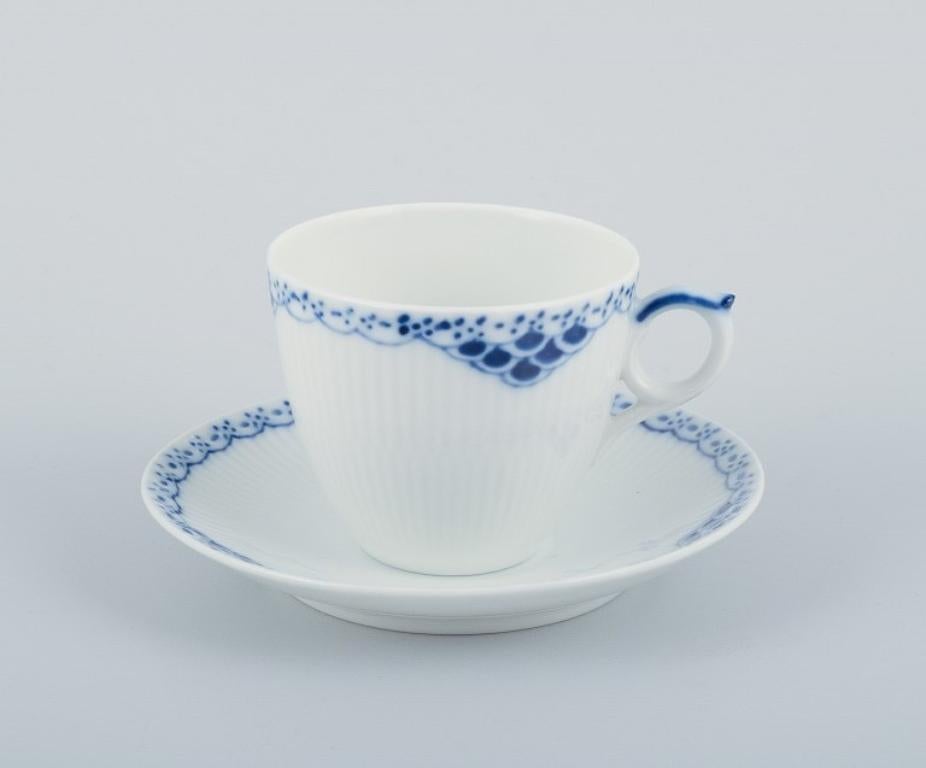 Danish Royal Copenhagen, Princess. Set of six coffee cups with saucers.  For Sale