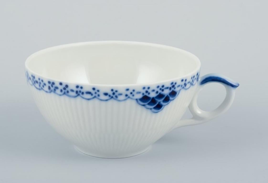 Danish Royal Copenhagen, Princess. Set of six tea cups with saucers.  For Sale