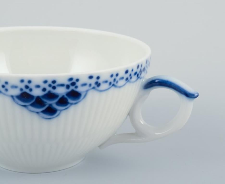 Porcelain Royal Copenhagen, Princess. Set of six tea cups with saucers.  For Sale