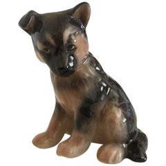 Royal Copenhagen Puppy Collection, Alsatian Puppy Figurine #754