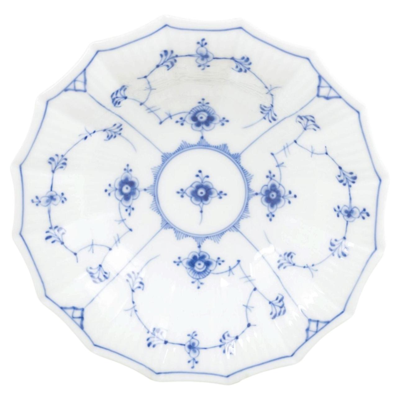 Royal Copenhagen. Rare porcelain dish in Blue Fluted Plain. 1930s