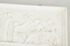 Royal Copenhagen. Relief mural rectangulaire en biscuit blanc d'après I. Whiting.