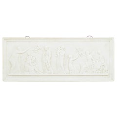 Royal Copenhagen. Relief mural rectangulaire en biscuit blanc d'après I. Whiting.