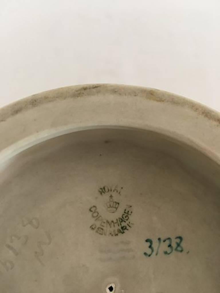 Scandinavian Modern Royal Copenhagen Retro Footed Vase / Bowl #3138 For Sale