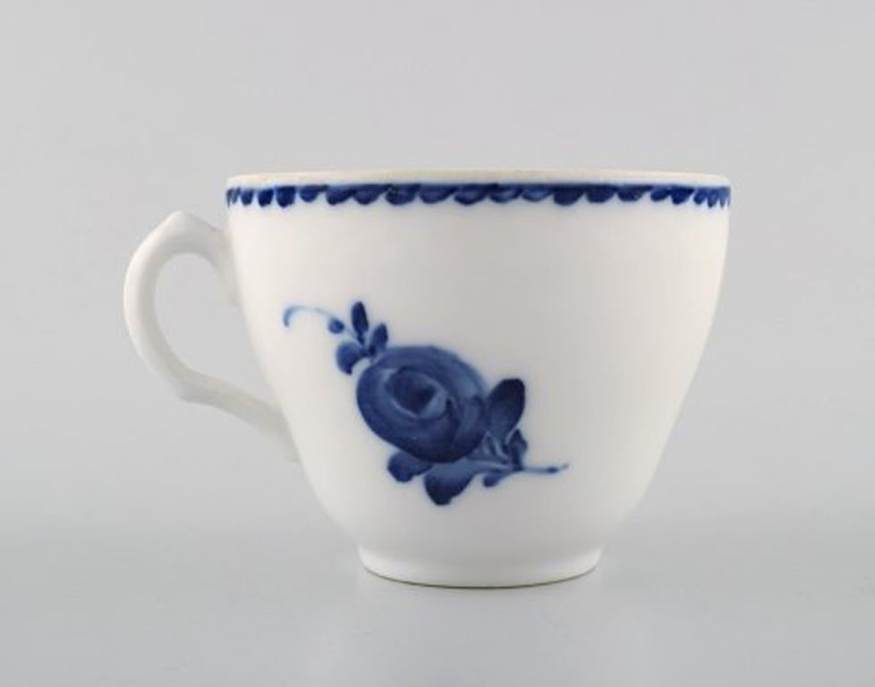 20th Century Royal Copenhagen Rococco Coffee Cup with Saucer, 11 Sets in Stock For Sale