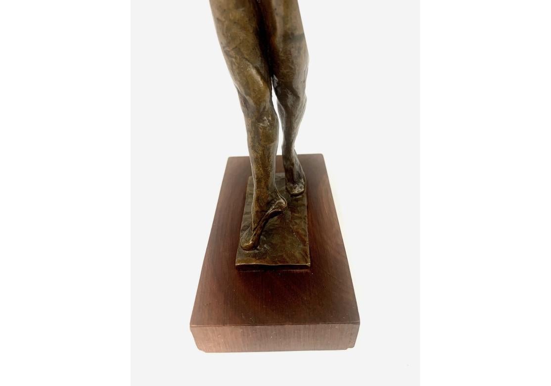 Royal Copenhagen S. G-Kelsey Numbered Bronze Ballerina In Good Condition For Sale In Bridgeport, CT
