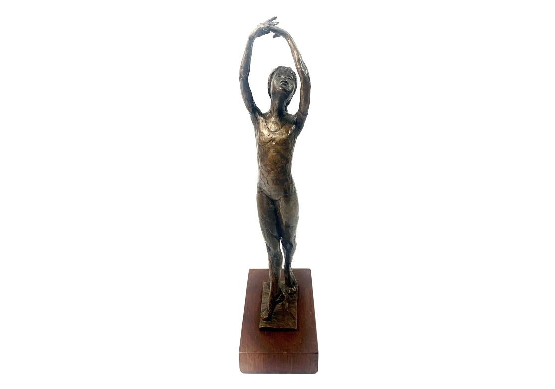 Royal Copenhagen S. G-Kelsey Numbered Bronze Ballerina For Sale 3