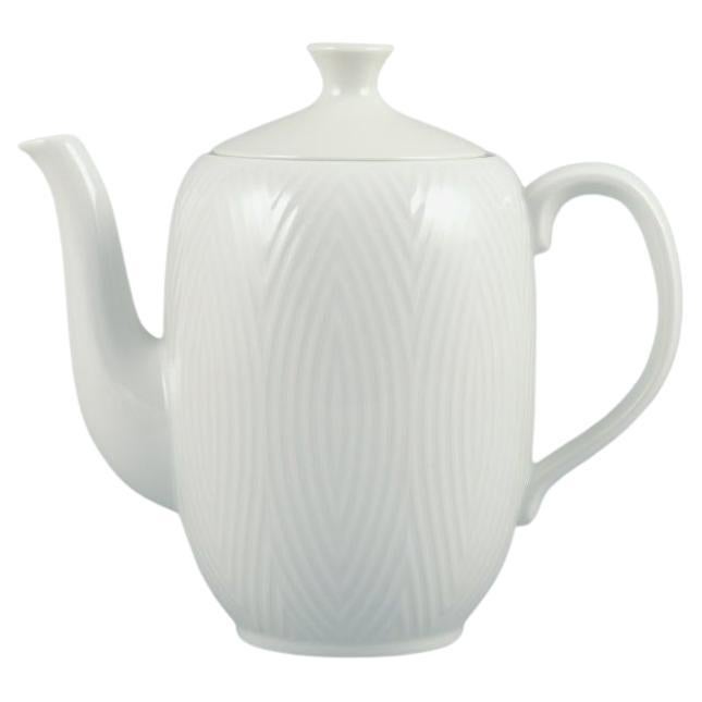 Royal Copenhagen, Salto, Cafetera de porcelana blanca, 1961