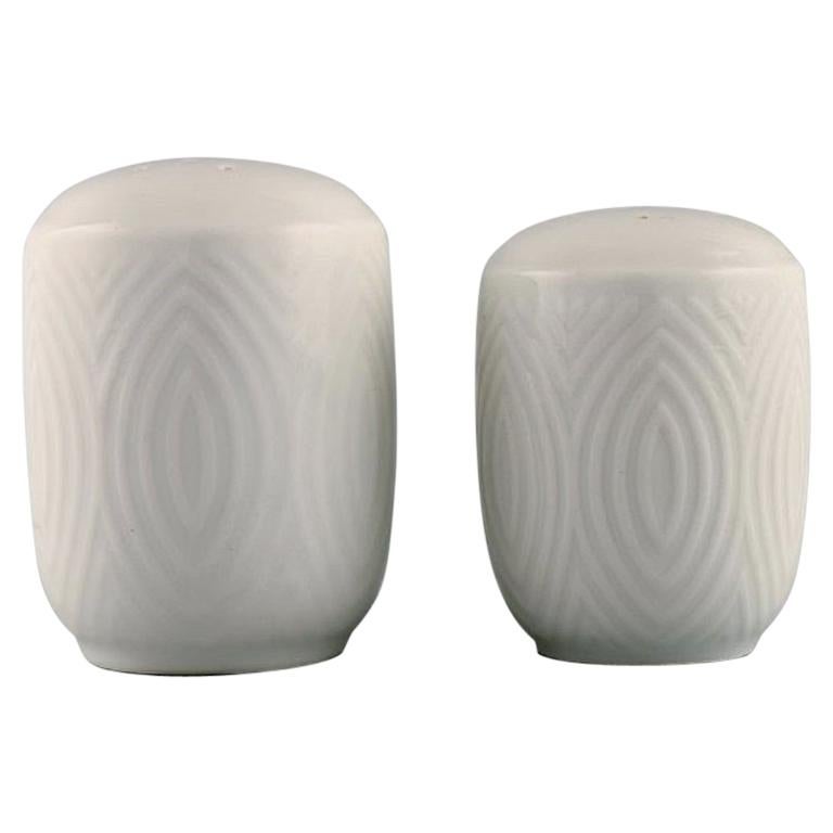 Royal Copenhagen, Salto Service, White, Salt and Pepper Shaker, 1960s