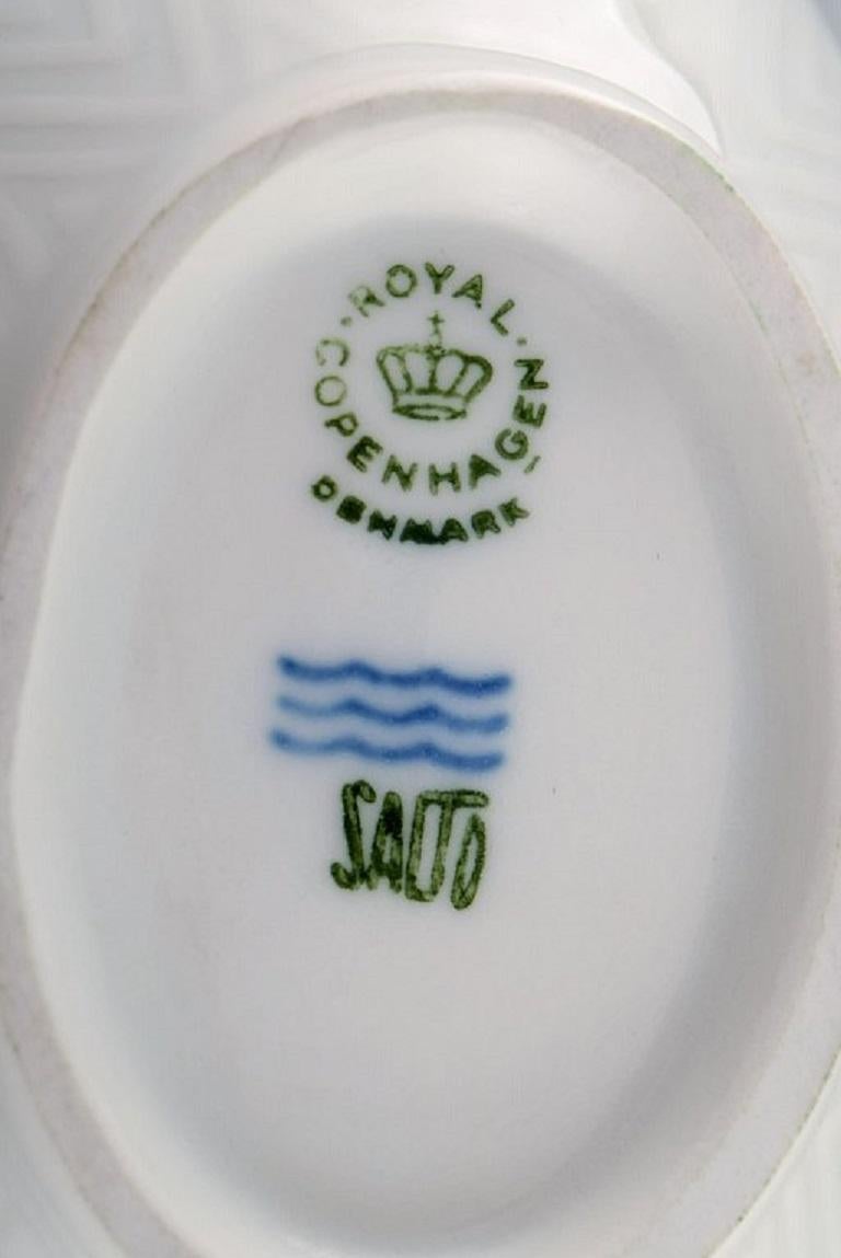 Mid-20th Century Royal Copenhagen, Salto Service, White, Sauce Bowl, 1960s For Sale