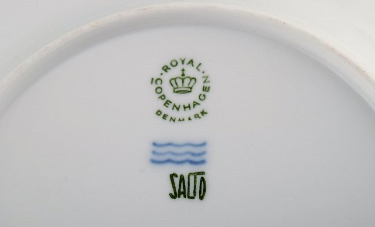 Danish Royal Copenhagen, Salto Service, White, Three Plates, 1960s For Sale