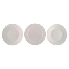 Royal Copenhagen, Salto Service, White, Three Plates, 1960s