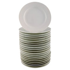 Royal Copenhagen, Salto Service, White, Twenty Plates, 1960s Royal Copenhagen, Salto Service, White, Twenty Plates, 1960s