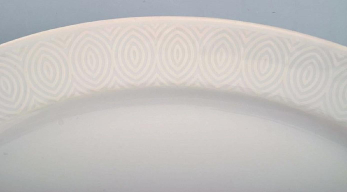 Danish Royal Copenhagen, Salto Service, White, Two Oval Dishes