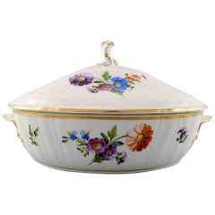 Royal Copenhagen Sächsische Blume:: Terrine mit Deckel Royal Copenhagen Sächsische Blume:: Terrine mit Deckel