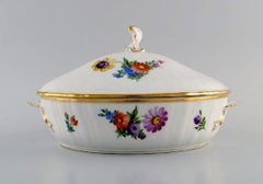 Royal Copenhagen Saxon Flower Lidded Tureen in Hand-Painted Porcelain
