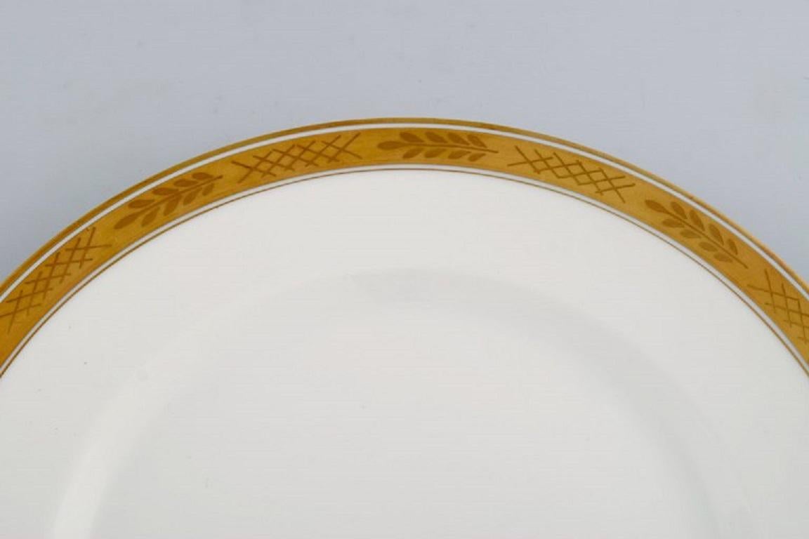 Danish Royal Copenhagen Service No. 607, Twelve Porcelain Dinner Plates For Sale