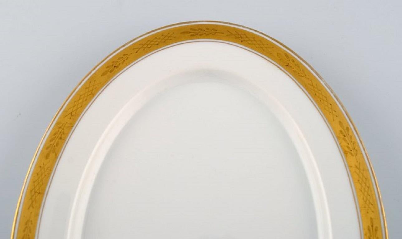 Danish Royal Copenhagen Service No. 607, Two Oval Porcelain Dishes For Sale