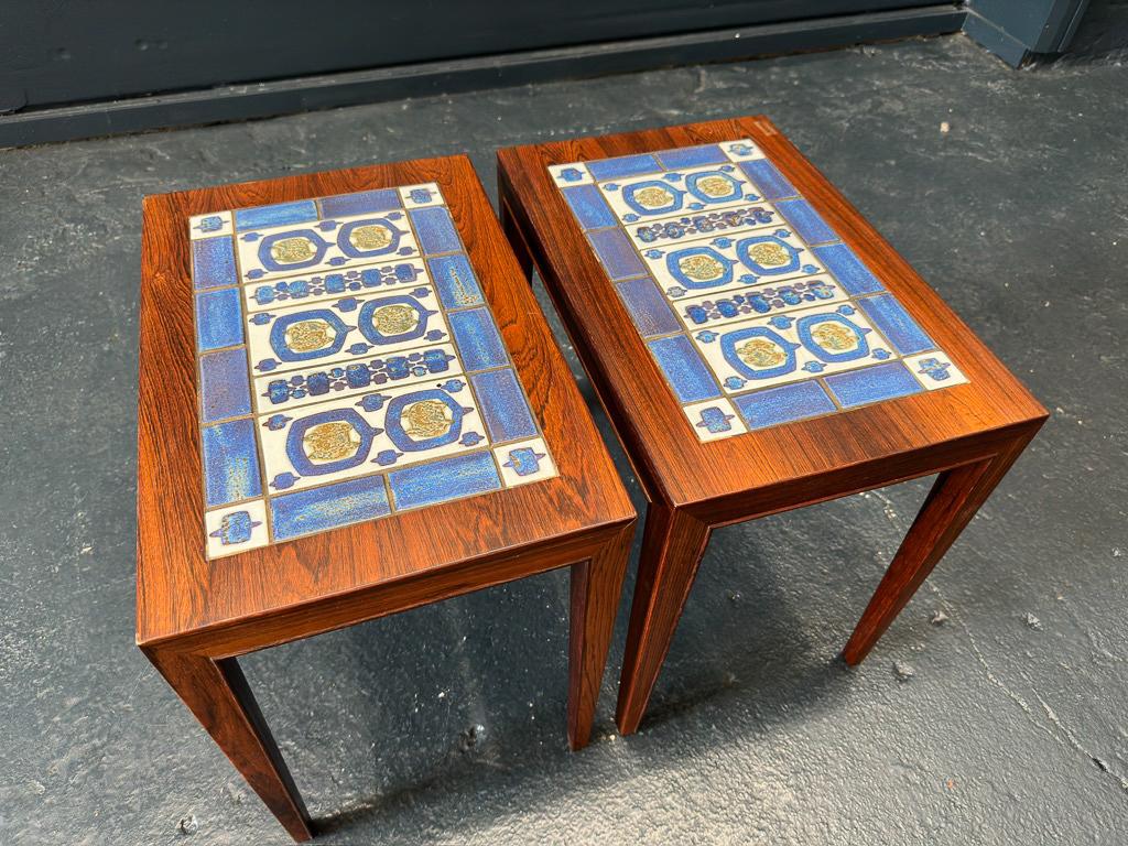 Royal Copenhagen Side Tables by Severin Hansen In Good Condition For Sale In London, GB