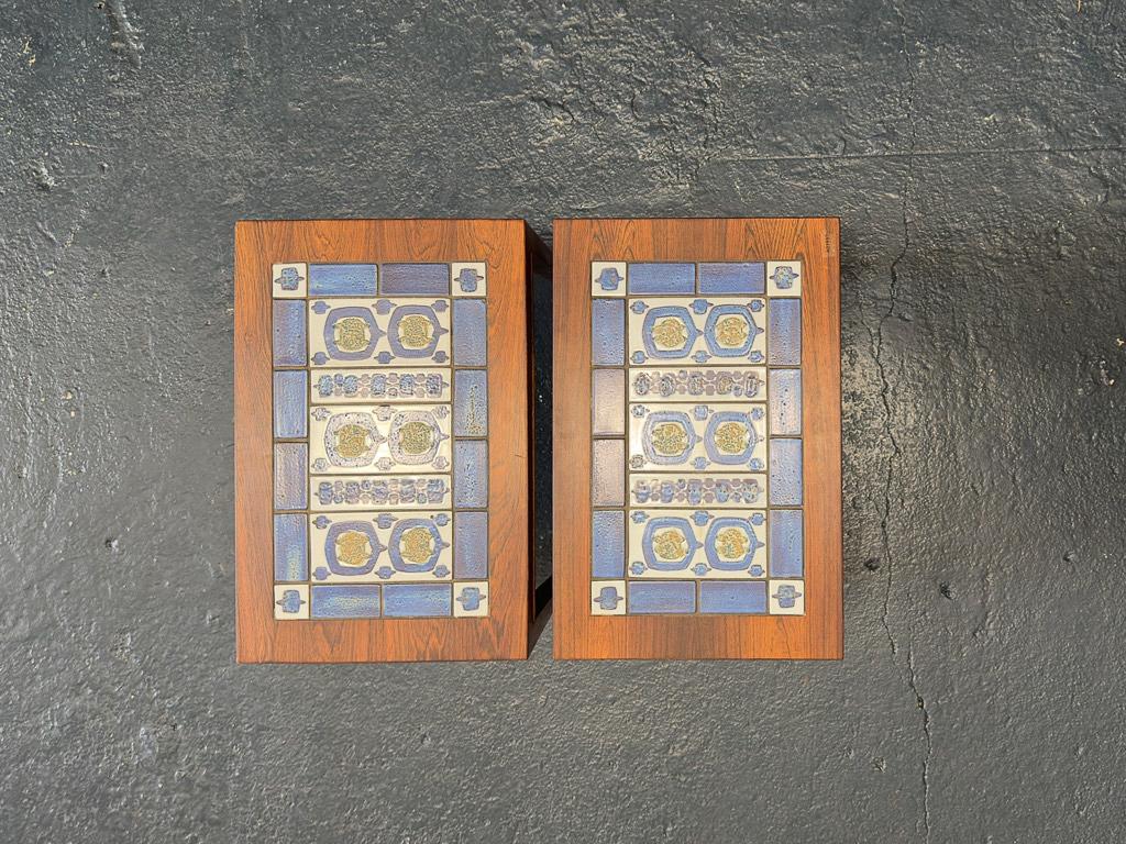 Mid-20th Century Royal Copenhagen Side Tables by Severin Hansen For Sale
