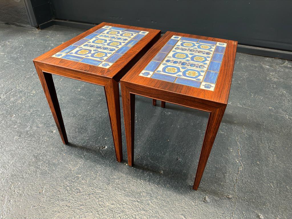 Ceramic Royal Copenhagen Side Tables by Severin Hansen For Sale