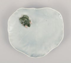 Royal Copenhagen, small Art Nouveau dish with frog. 1969-1974.