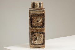 Royal Copenhagen. Small earthenware vase with ethnic decoration. Circa 1970.