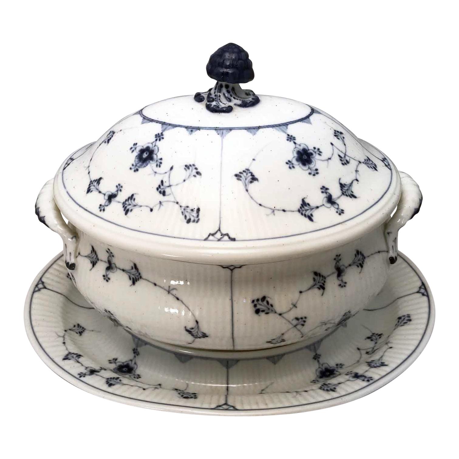 Royal Copenhagen Soup Tureen in the "Blue Fluted" Pattern