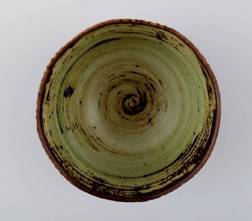 Mid-20th Century Royal Copenhagen Stoneware Bowl by Axel Salto in Fluted Style, Model No. 20720