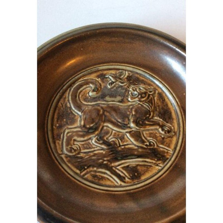 Plat octogonal unique en porcelaine Royal Copenhagen En vente sur