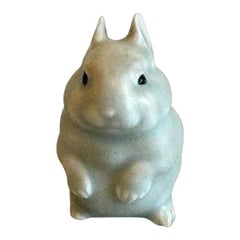 Royal Copenhagen Stoneware Figurine of Rabbit