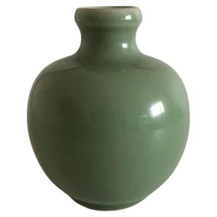 Royal Copenhagen Stoneware Vase in Celedon Glaze 1/3229 For Sale