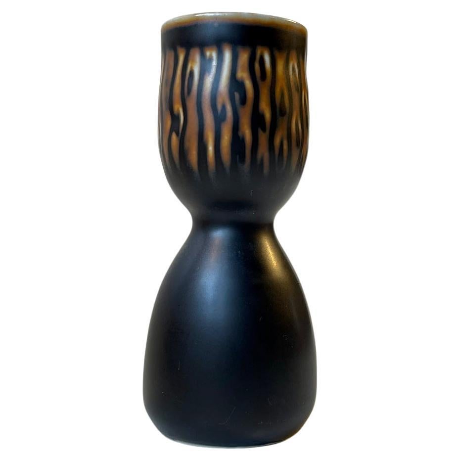 Royal Copenhagen Stoneware Vase or Candlestick by Gerd Bøgelund, 1960s