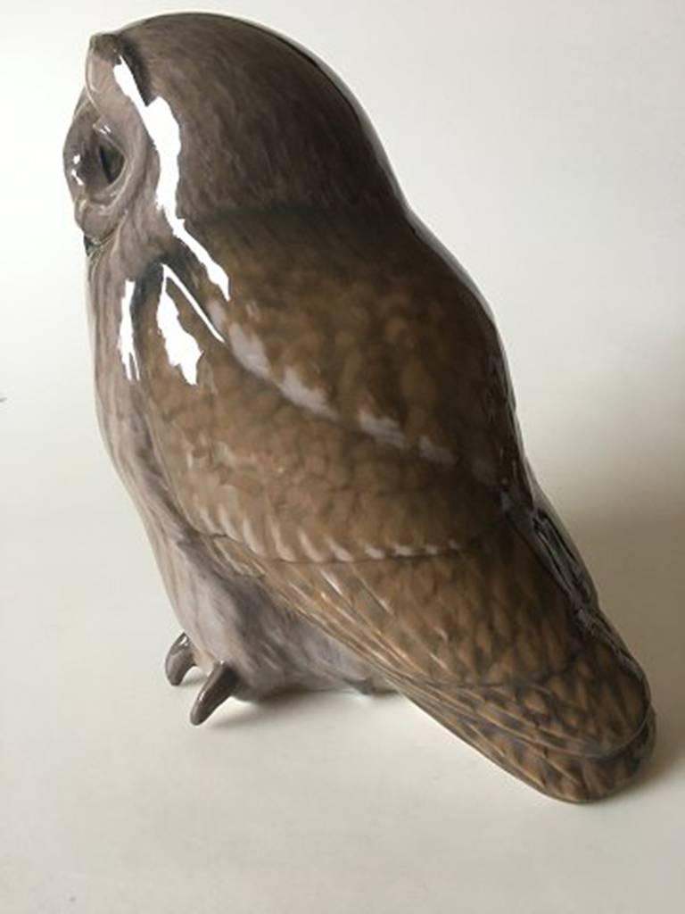 Art Nouveau Royal Copenhagen Tawny Owl Figurine #1304