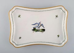 Royal Copenhagen Teapot, Sugar Bowl and Tray in Hand Painted Porcelain