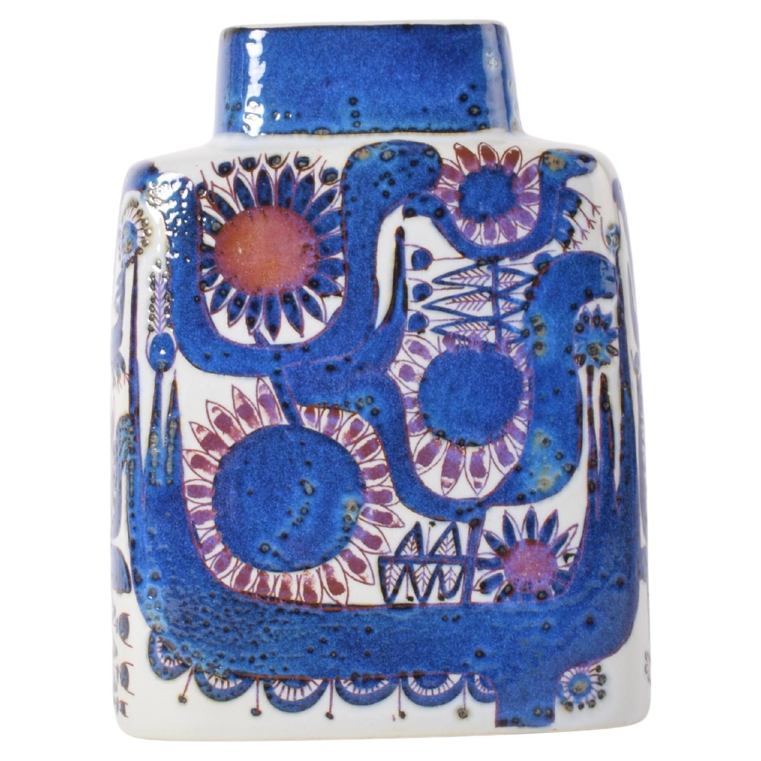 Royal Copenhagen Tenera Pillow Vase by Berte Jessen, Danish Mid-century Ceramic