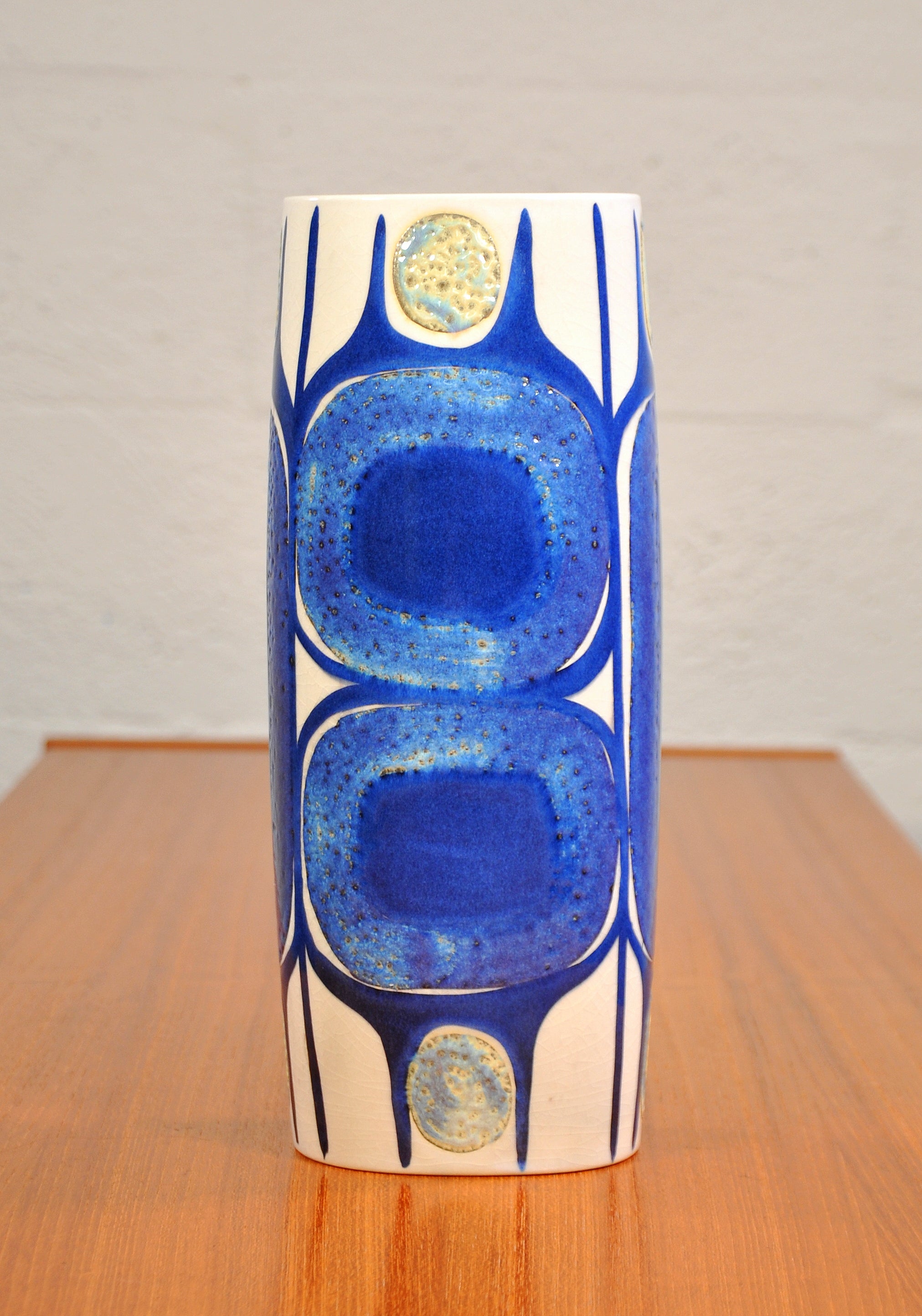 Glazed Royal Copenhagen Tenera Tall Ceramic Vase by Inge-Lise Koefoed For Sale