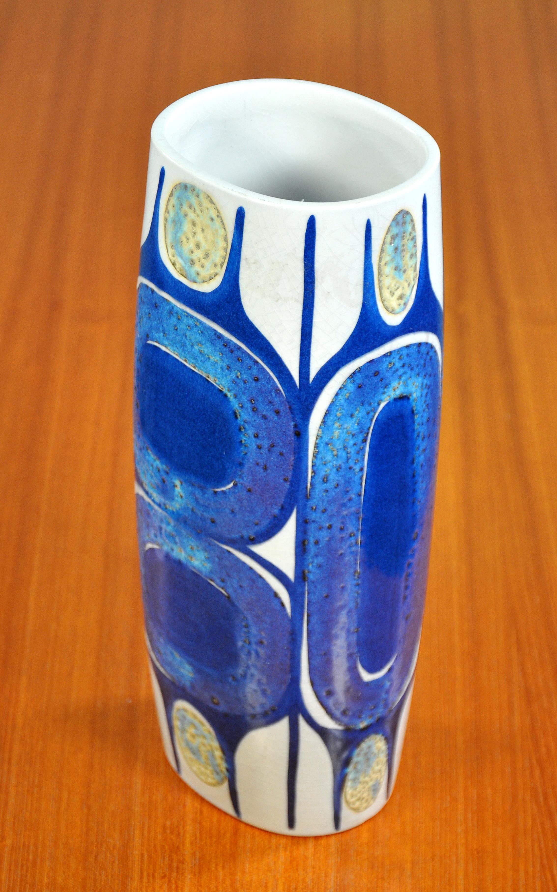 Royal Copenhagen Tenera Tall Ceramic Vase by Inge-Lise Koefoed For Sale 2