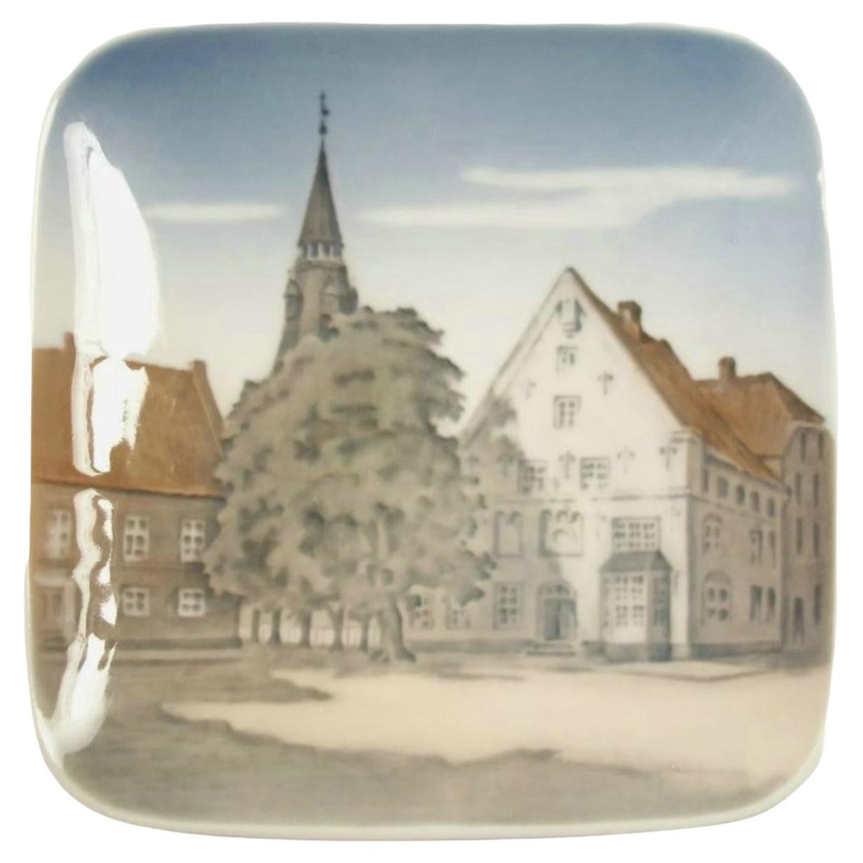 ROYAL COPENHAGEN - TORVET TØNDER - Vintage Collector Plate - Mid 20th Century
