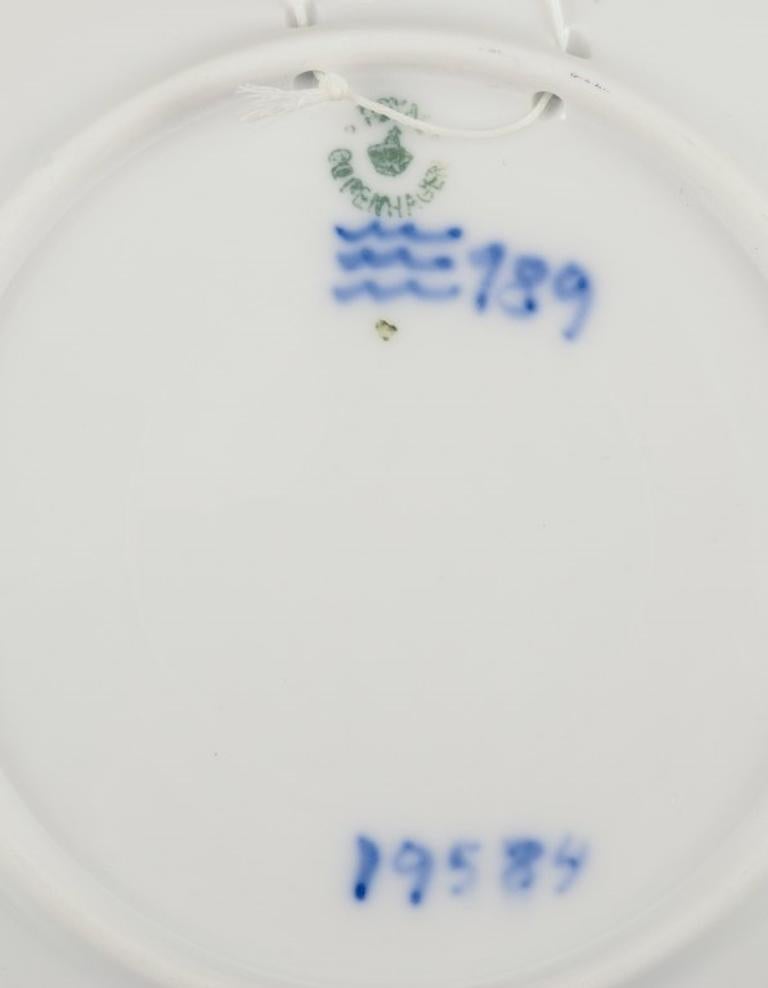 Hand-Painted Royal Copenhagen, two Christmas plates. Years: 1921 and 1924. For Sale