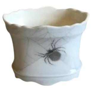 Royal Copenhagen Unique Art Nouveau Vase with Spider by Anna Smith from 1893 For Sale