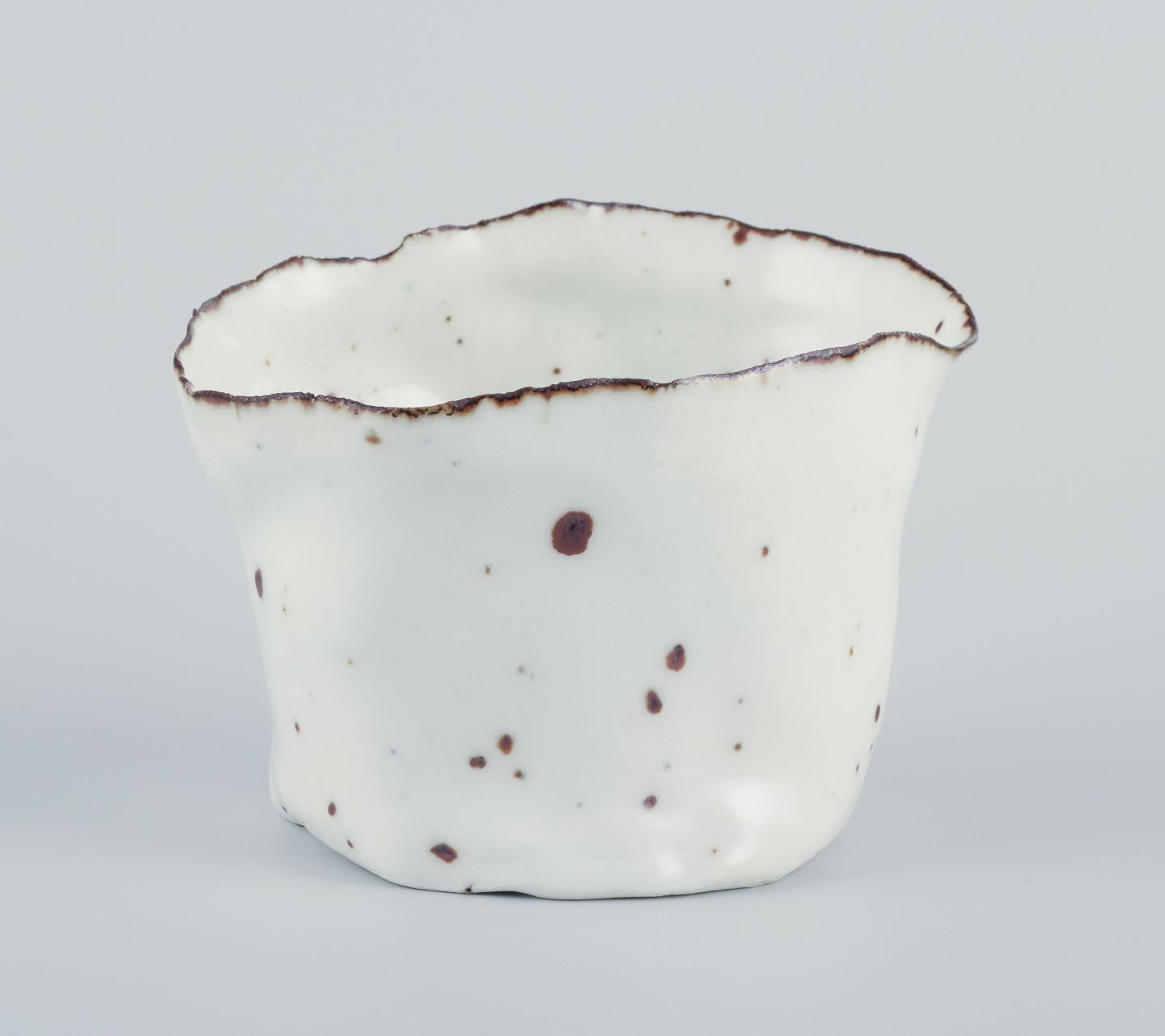 I prodotti usati sono esenti da dazi all'importazione per i clienti statunitensi. 
Pertanto, al tuo acquisto non saranno applicate tariffe di importazione.

Royal Copenhagen. Vaso in ceramica unico nel suo genere.
Smalto lucido nei toni del bianco