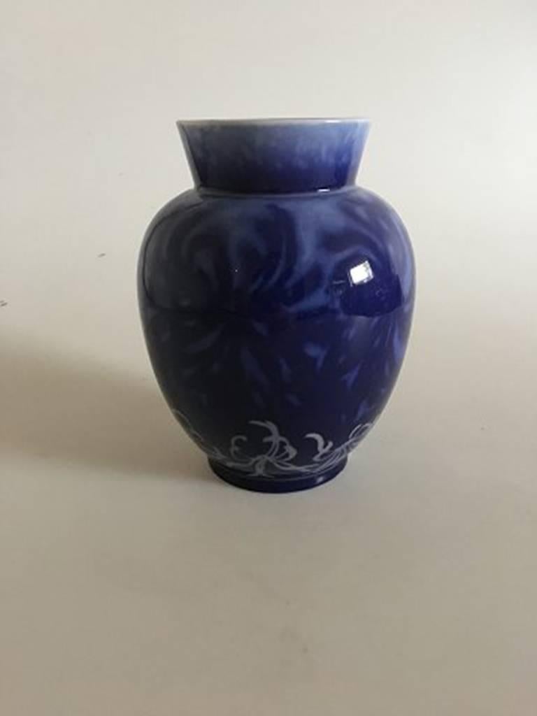 Royal Copenhagen unique vase by Gerhard Heilmann from 1894 #4356. Measures: 16 cm and is in perfect condition.
 