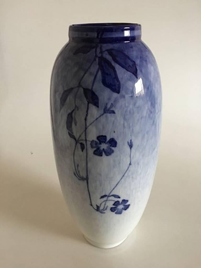 Royal Copenhagen unique vase by Richard Boecher from April 1912 #10957. Measures 35 cm and is in perfect condition.
