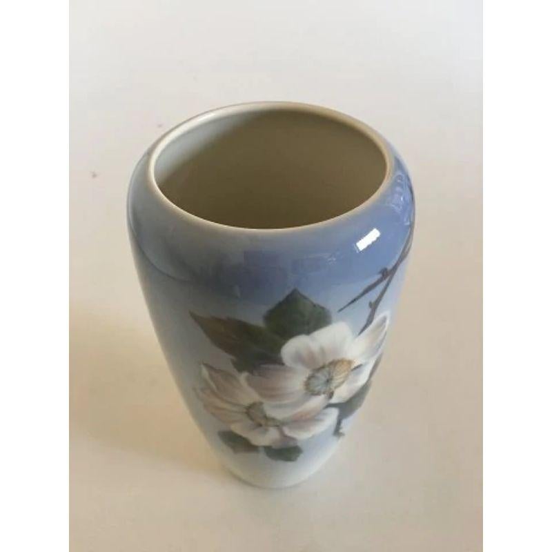 20th Century Royal Copenhagen Vase 2630/1049 with Roses For Sale