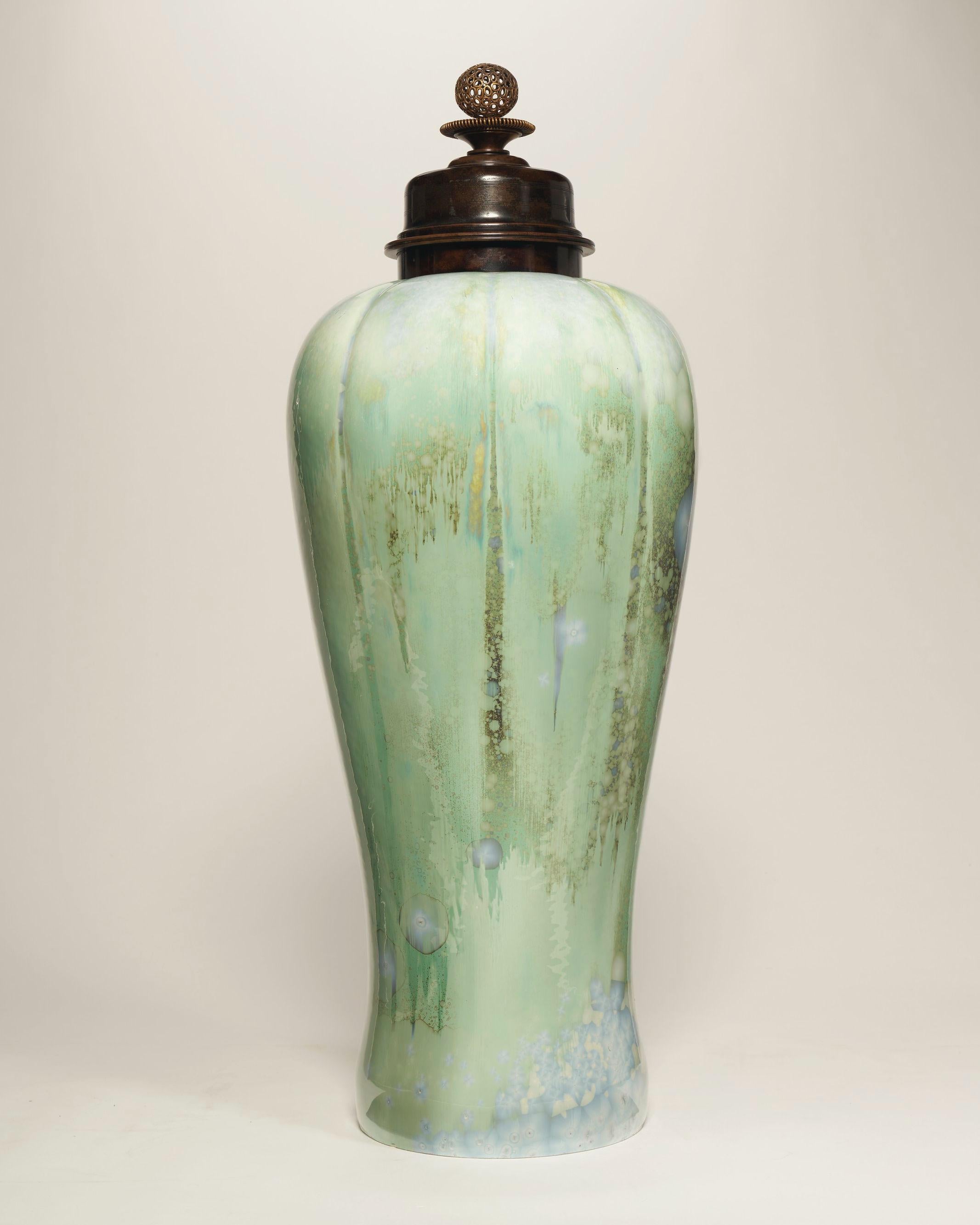 Royal Copenhagen Art Nouveau Vase by Knud Valdemar Engelhardt In Good Condition For Sale In New York, US