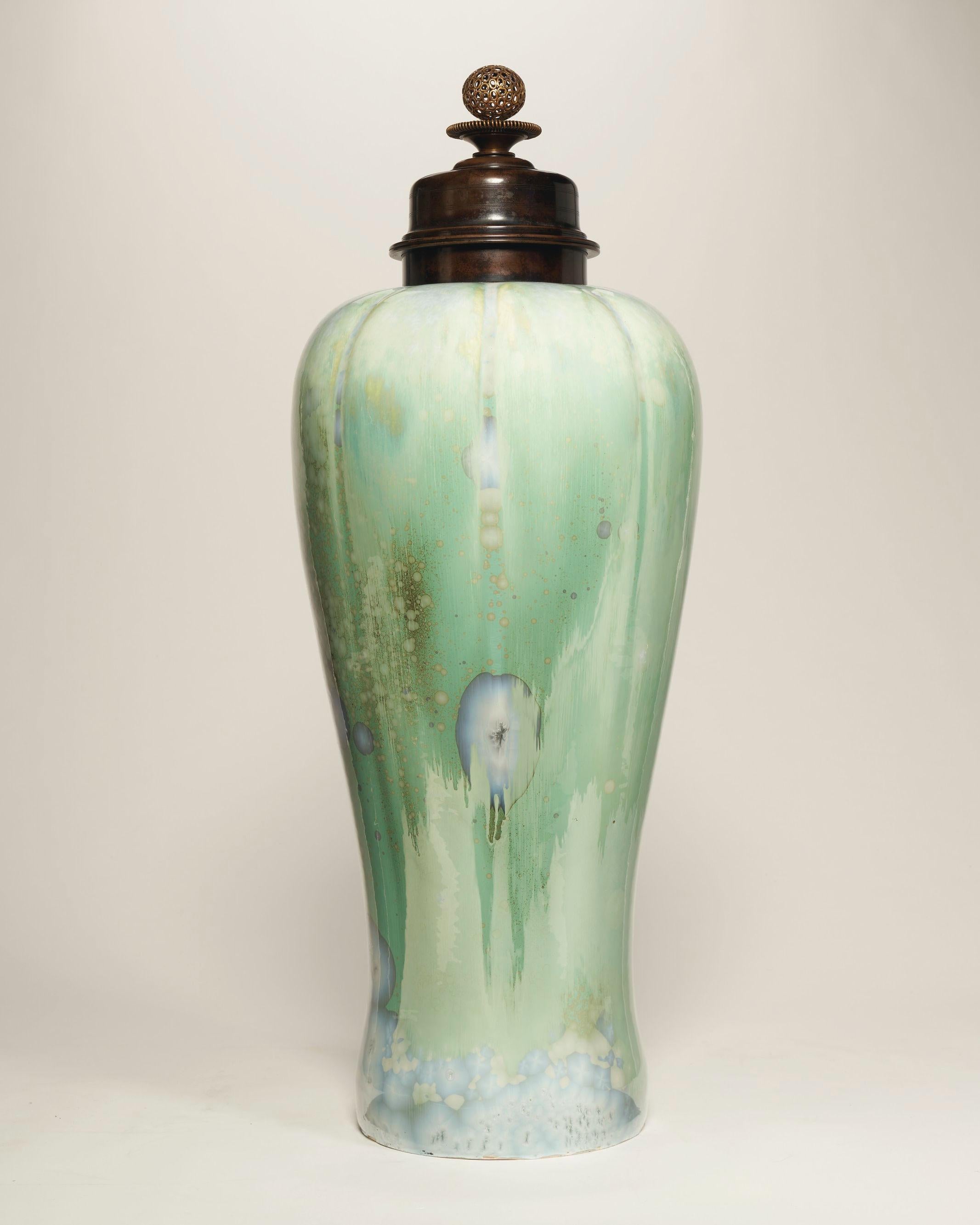 Early 20th Century Royal Copenhagen Art Nouveau Vase by Knud Valdemar Engelhardt For Sale