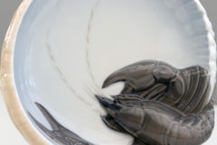 Royal Copenhagen Vintage Danish Porcelain Lobster Dish, circa 1924